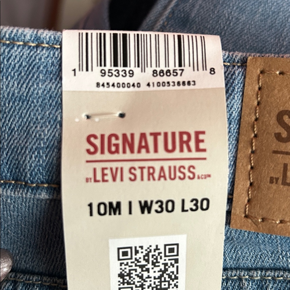 NWT Levi Strauss Signature Women’s Mid-Rise Skinny Jeans Size 10 Medium W30 L30 - Picture 6 of 11